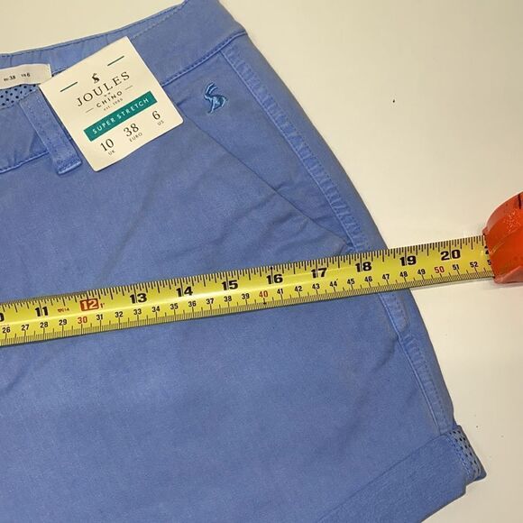 đ„JOULES CHINOâSHORT SUPER STRETCH SZ 6 blue womenâsâNew - Picture 11 of 12